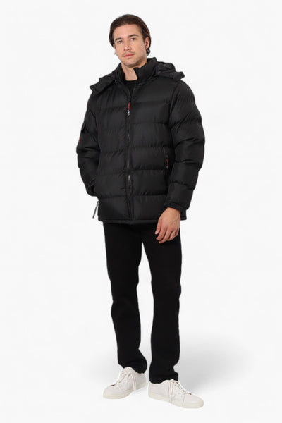 Canada Weather Gear Zip Pocket Bubble Bomber Jacket - Black - Mens Bomber Jackets - International Clothiers