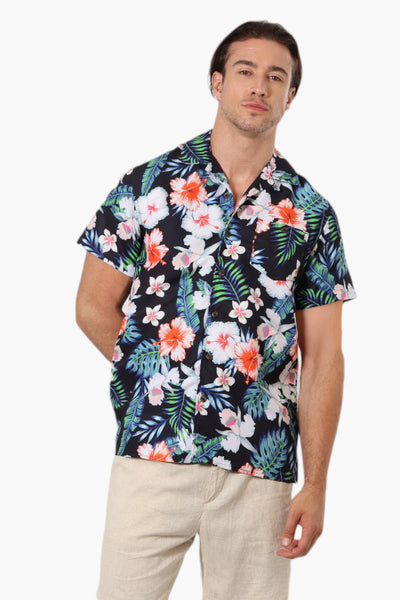 Boardsports Floral Camp Collar Casual Shirt - Navy - Mens Casual Shirts - International Clothiers