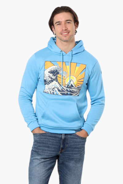 Boardsports Wave Print Hoodie - Blue - Mens Hoodies & Sweatshirts - International Clothiers