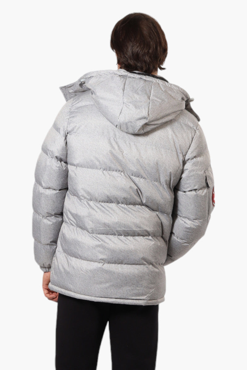 Canada Weather Gear Zip Pocket Bubble Bomber Jacket - Grey - Mens Bomber Jackets - International Clothiers