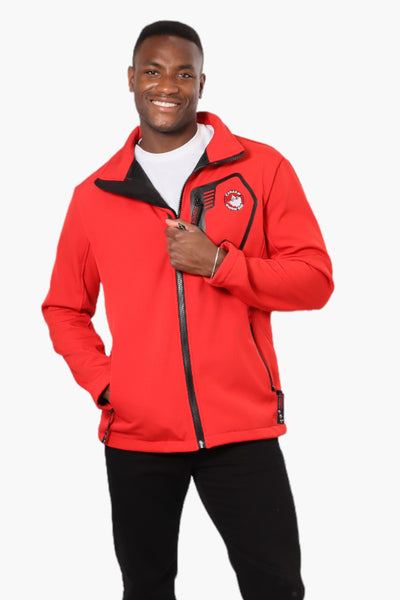 Canada Weather Gear Fleece Lined Zip Pocket Lightweight Jacket - Red - Mens Lightweight Jackets - International Clothiers