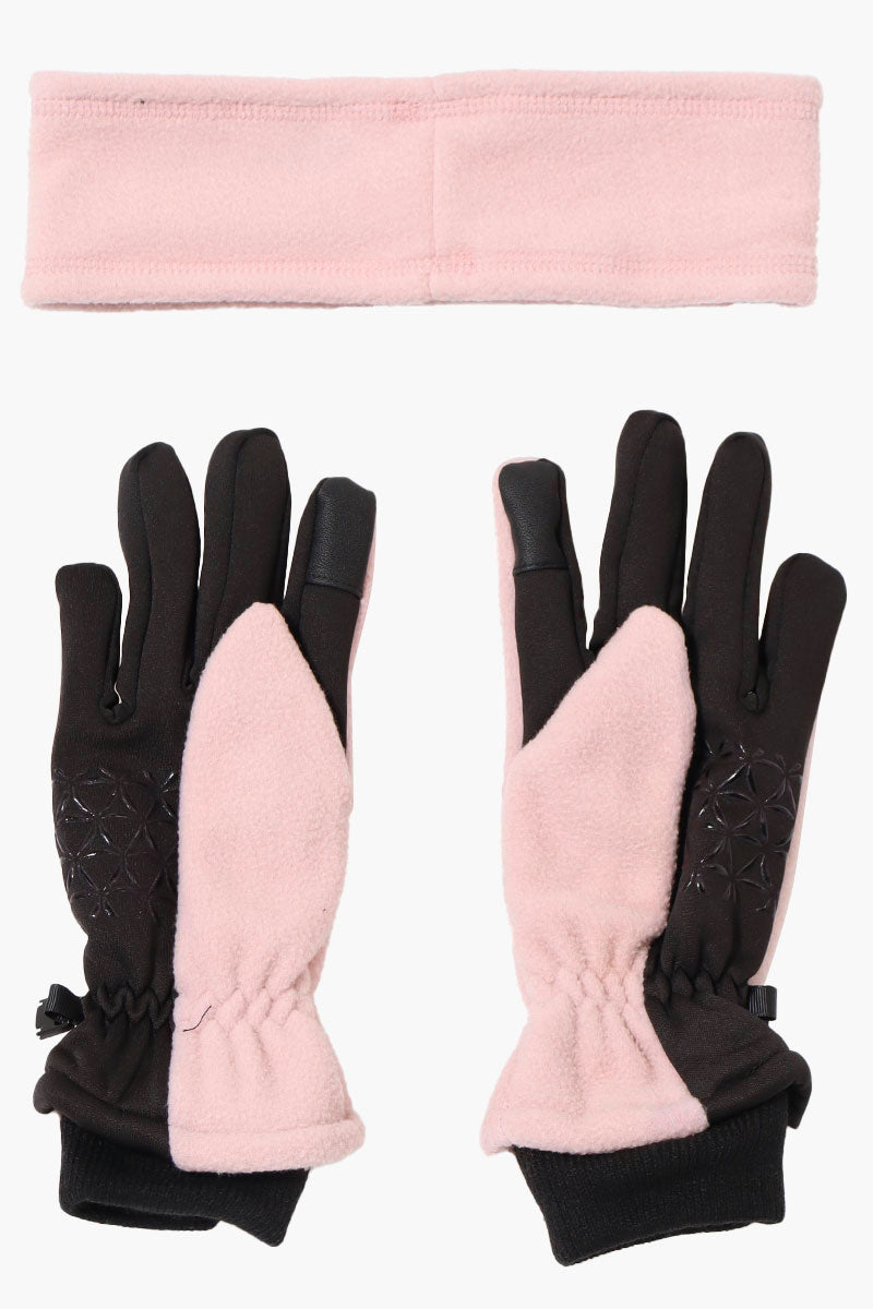 Reebok Solid Headband Glove Set - Pink - Mens Gloves - International Clothiers