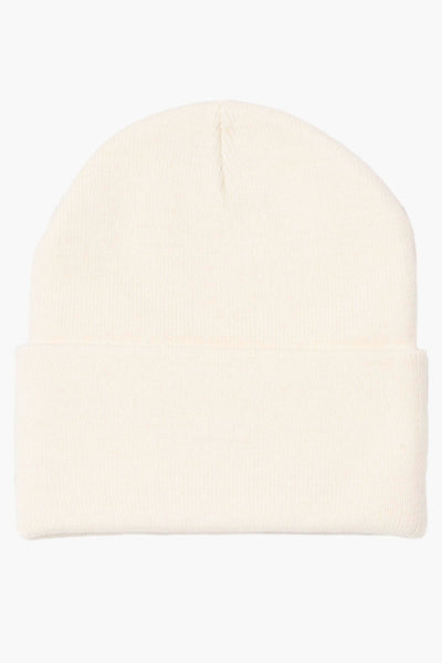 Canada Weather Gear Basic Cuffed Hat - Cream - Mens Hats - International Clothiers