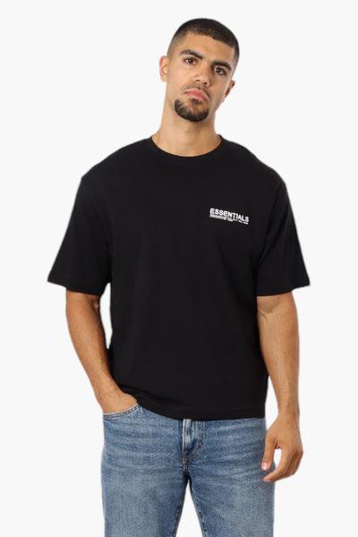 Essentials By Drill Clothing Solid Drop Shoulder Tee - Black - Mens Tees & Tank Tops - International Clothiers