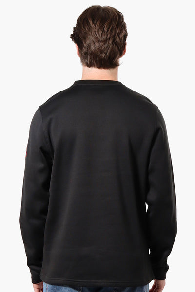 Canada Weather Gear Fleece Henley Sweatshirt - Black - Mens Hoodies & Sweatshirts - International Clothiers