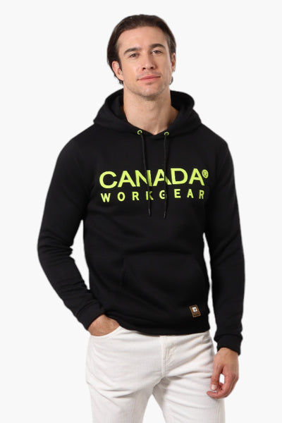 Canada Work Gear Solid Logo Print Hoodie - Black - Mens Hoodies & Sweatshirts - International Clothiers