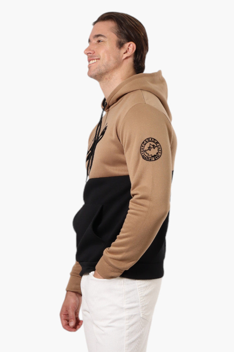 Canada Weather Gear Colour Block Chest Logo Hoodie - Brown - Mens Hoodies & Sweatshirts - International Clothiers