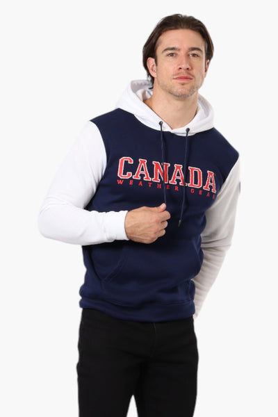 Canada Weather Gear Colour Block Hoodie - Navy - Mens Hoodies & Sweatshirts - International Clothiers