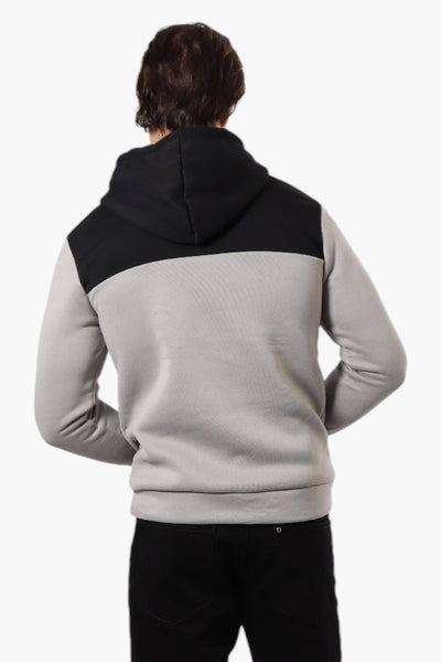 Super Triple Goose Embroidered Colour Block Hoodie - Grey - Mens Hoodies & Sweatshirts - International Clothiers