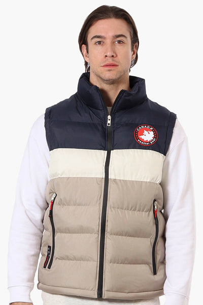 Canada Weather Gear Colour Block Vest - Navy - Mens Vests - International Clothiers