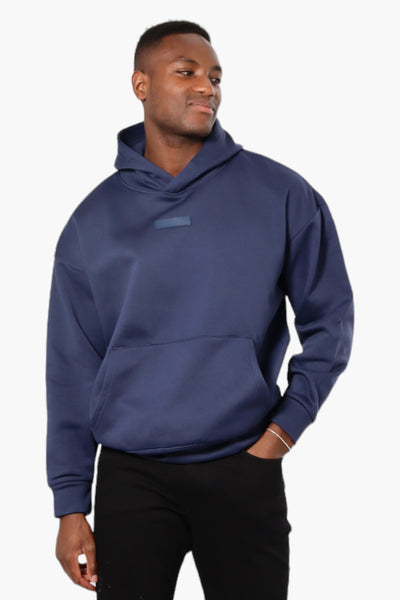 Essentials Solid Drop Shoulder Pullover Hoodie - Navy - Mens Hoodies & Sweatshirts - International Clothiers