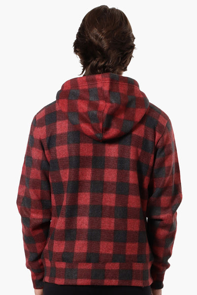 Canada Weather Gear Plaid Fleece Lined Lightweight Jacket - Red - Mens Lightweight Jackets - International Clothiers