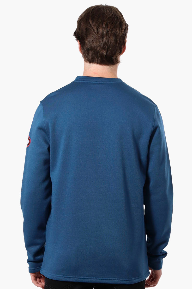 Canada Weather Gear Fleece Henley Sweatshirt - Navy - Mens Hoodies & Sweatshirts - International Clothiers