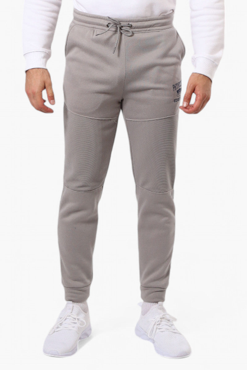 Super Triple Goose Tie Waist Physical Education Print Joggers - Grey - Mens Joggers & Sweatpants - International Clothiers