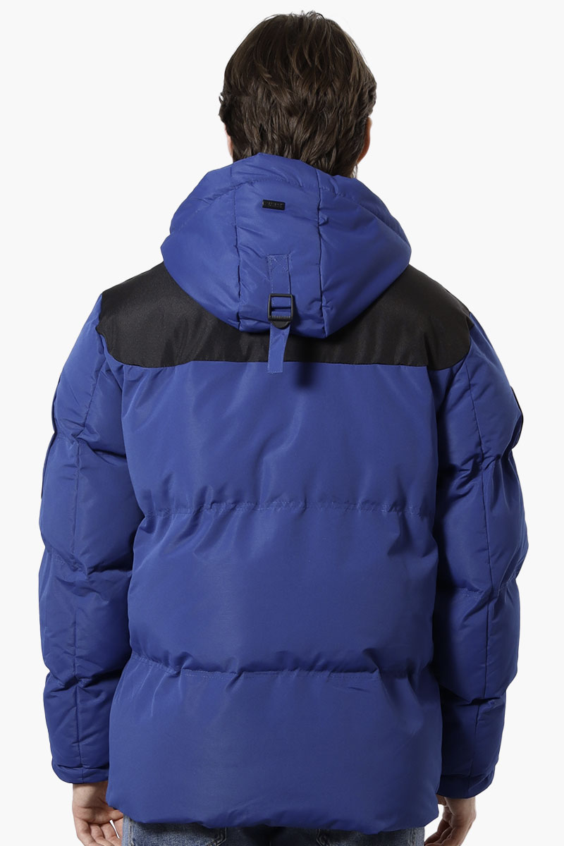 Canada Weather Gear Mouton Lined Bomber Jacket - Blue - Mens Bomber Jackets - International Clothiers