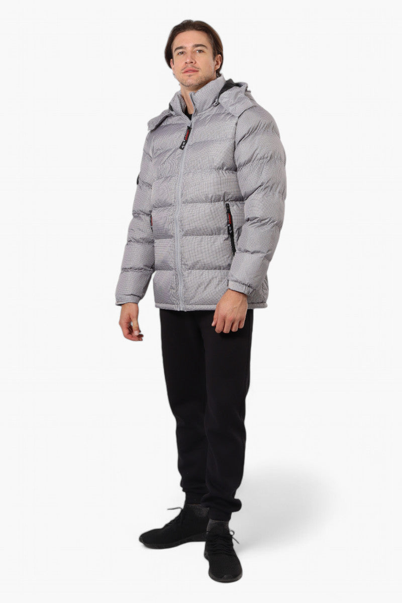 Canada Weather Gear Zip Pocket Bubble Bomber Jacket - Grey - Mens Bomber Jackets - International Clothiers