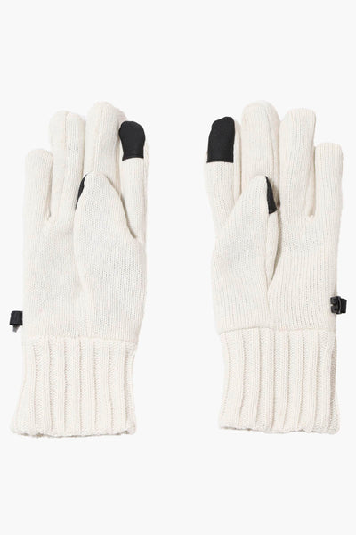 Reebok Ribbed Touch Screen Gloves - Cream - Mens Gloves - International Clothiers