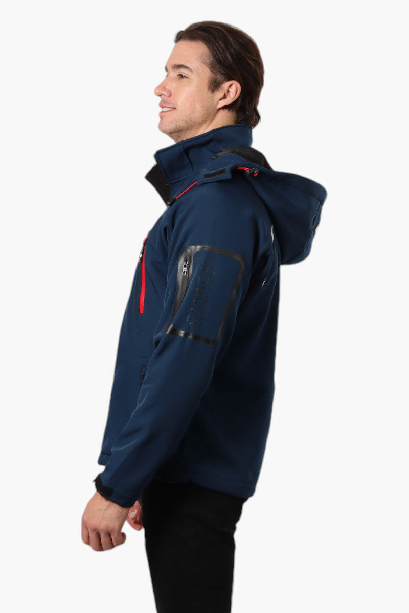 Canada Weather Gear Hooded 5 Zip Pocket Lightweight Jacket - Navy - Mens Lightweight Jackets - International Clothiers