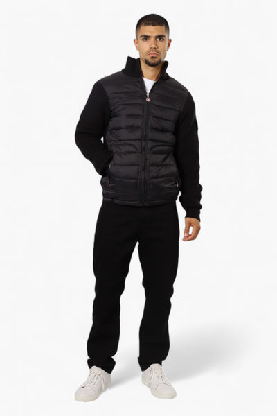 Canada Weather Gear Sweater Knit Polyfill Lightweight Jacket - Black - Mens Lightweight Jackets - International Clothiers