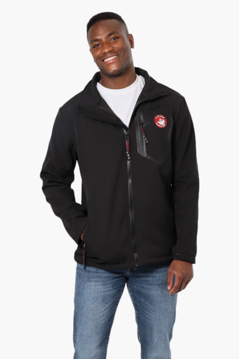 Canada Weather Gear Fleece Lined Zip Pocket Lightweight Jacket - Black - Mens Lightweight Jackets - International Clothiers