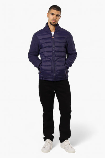 Canada Weather Gear Sweater Knit Polyfill Lightweight Jacket - Navy - Mens Lightweight Jackets - International Clothiers