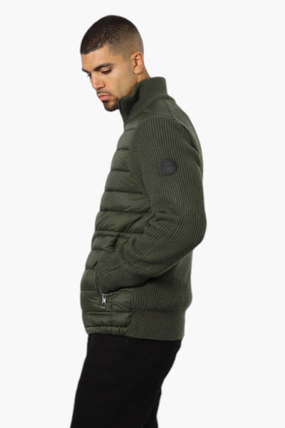 Canada Weather Gear Sweater Knit Polyfill Lightweight Jacket - Olive - Mens Lightweight Jackets - International Clothiers