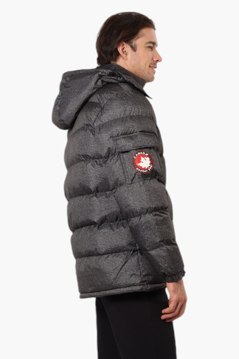 Canada Weather Gear Zip Pocket Bubble Bomber Jacket - Grey - Mens Bomber Jackets - International Clothiers