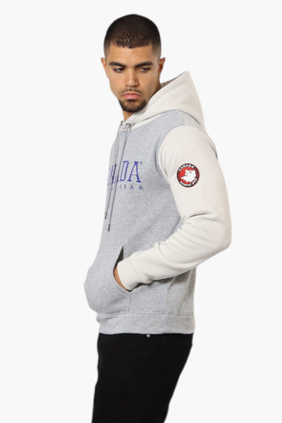 Canada Weather Gear Colour Block Hoodie - Grey - Mens Hoodies & Sweatshirts - International Clothiers