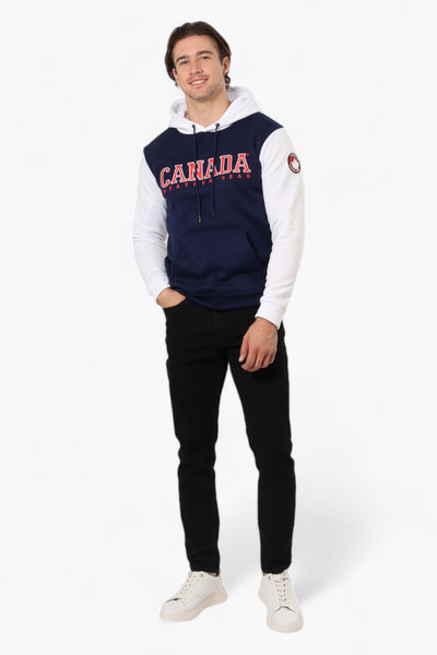 Canada Weather Gear Colour Block Hoodie - Navy - Mens Hoodies & Sweatshirts - International Clothiers