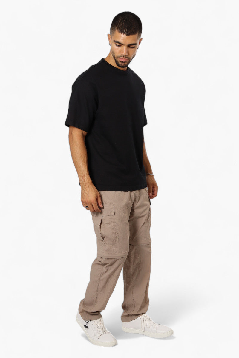 Fahrenheit Zip Off Cargo Parachute Pants - Beige - Mens Pants - International Clothiers