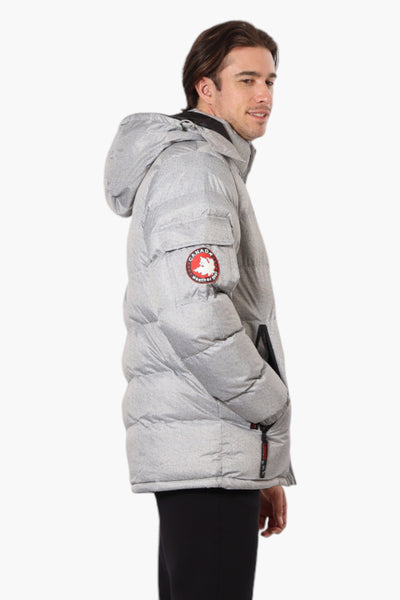 Canada Weather Gear Zip Pocket Bubble Bomber Jacket - Grey - Mens Bomber Jackets - International Clothiers