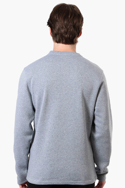 Canada Weather Gear Fleece Henley Sweatshirt - Grey - Mens Hoodies & Sweatshirts - International Clothiers