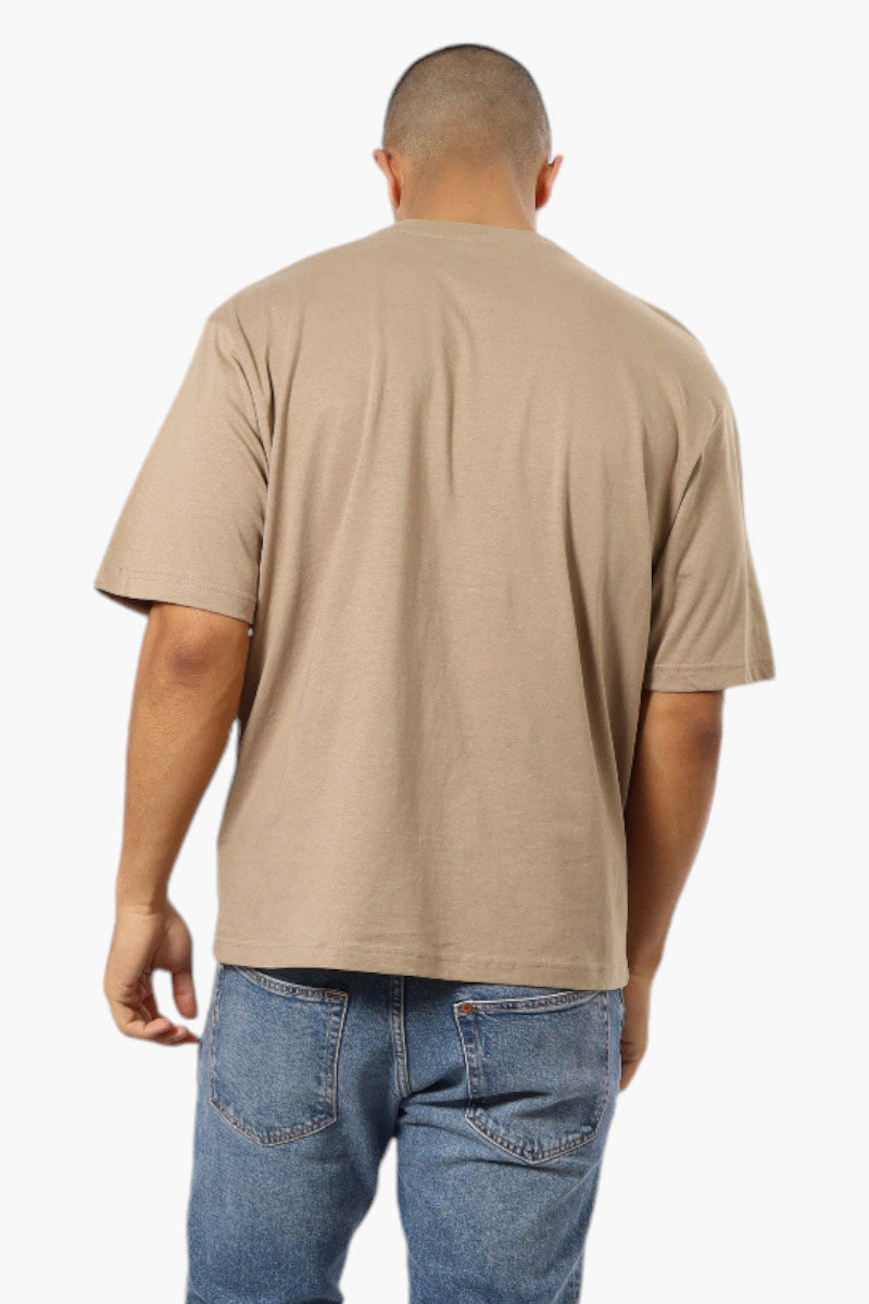 Essentials By Drill Clothing Solid Basic Crewneck Tee - Beige - Mens Tees & Tank Tops - International Clothiers