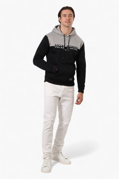 Super Triple Goose Embroidered Colour Block Hoodie - Grey - Mens Hoodies & Sweatshirts - International Clothiers