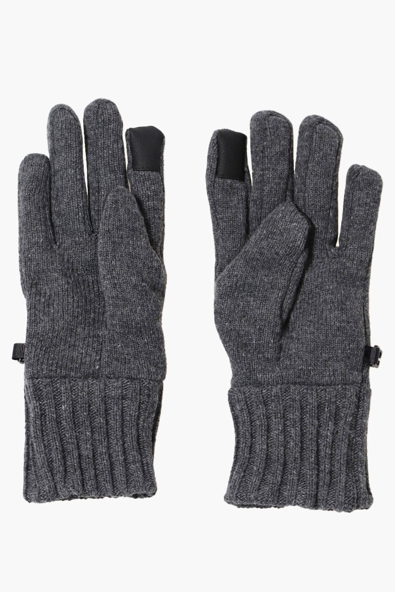 Reebok Ribbed Touch Screen Gloves - Grey - Mens Gloves - International Clothiers