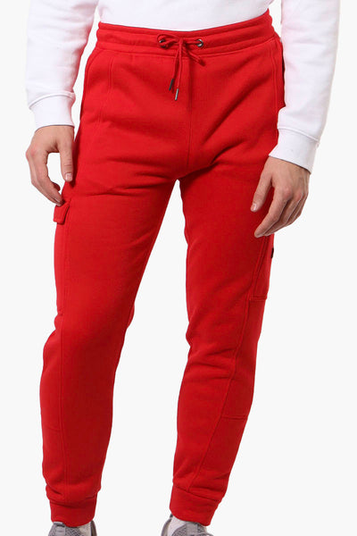 Canada Weather Gear Tie Waist Cargo Joggers - Red - Mens Joggers & Sweatpants - International Clothiers