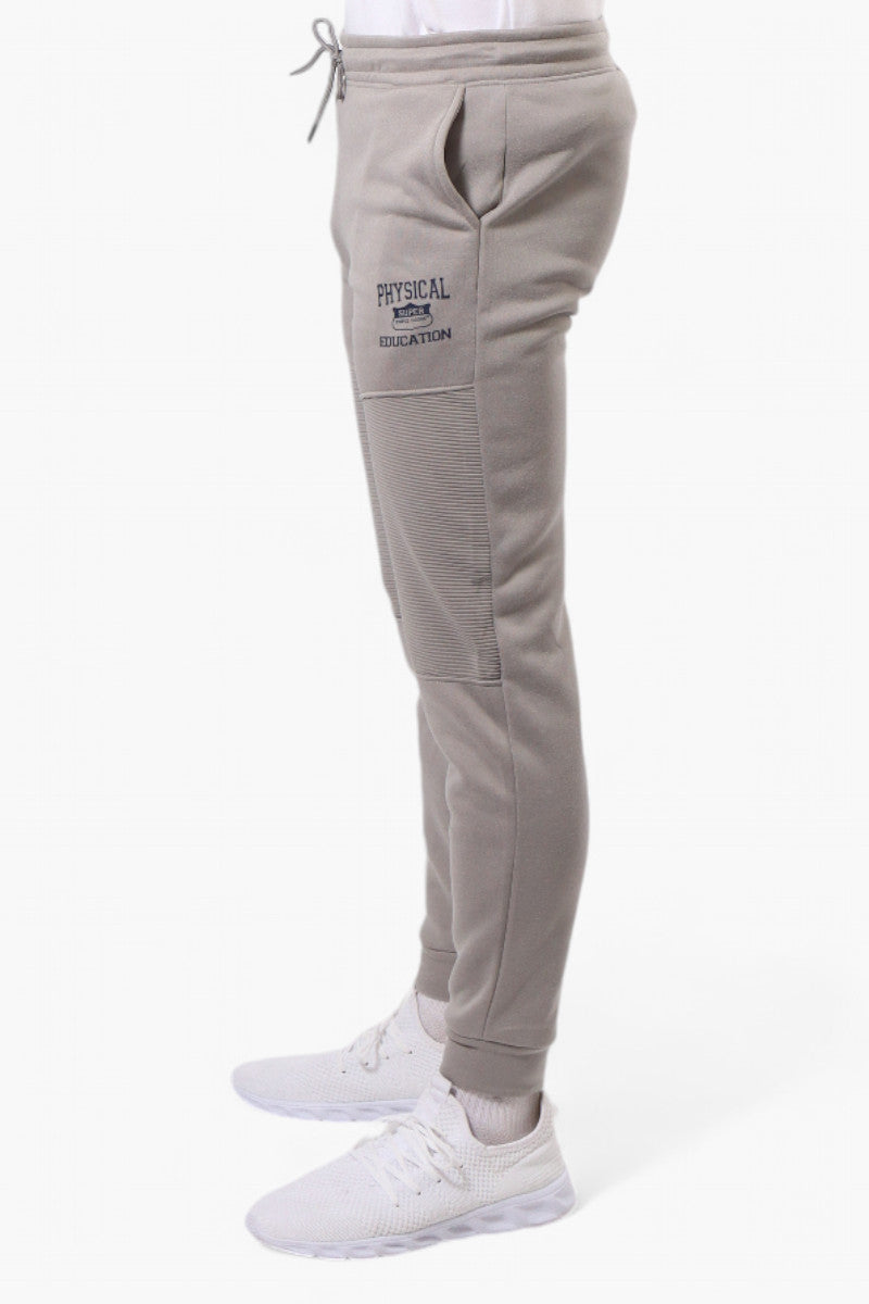 Grey joggers tie waist sale