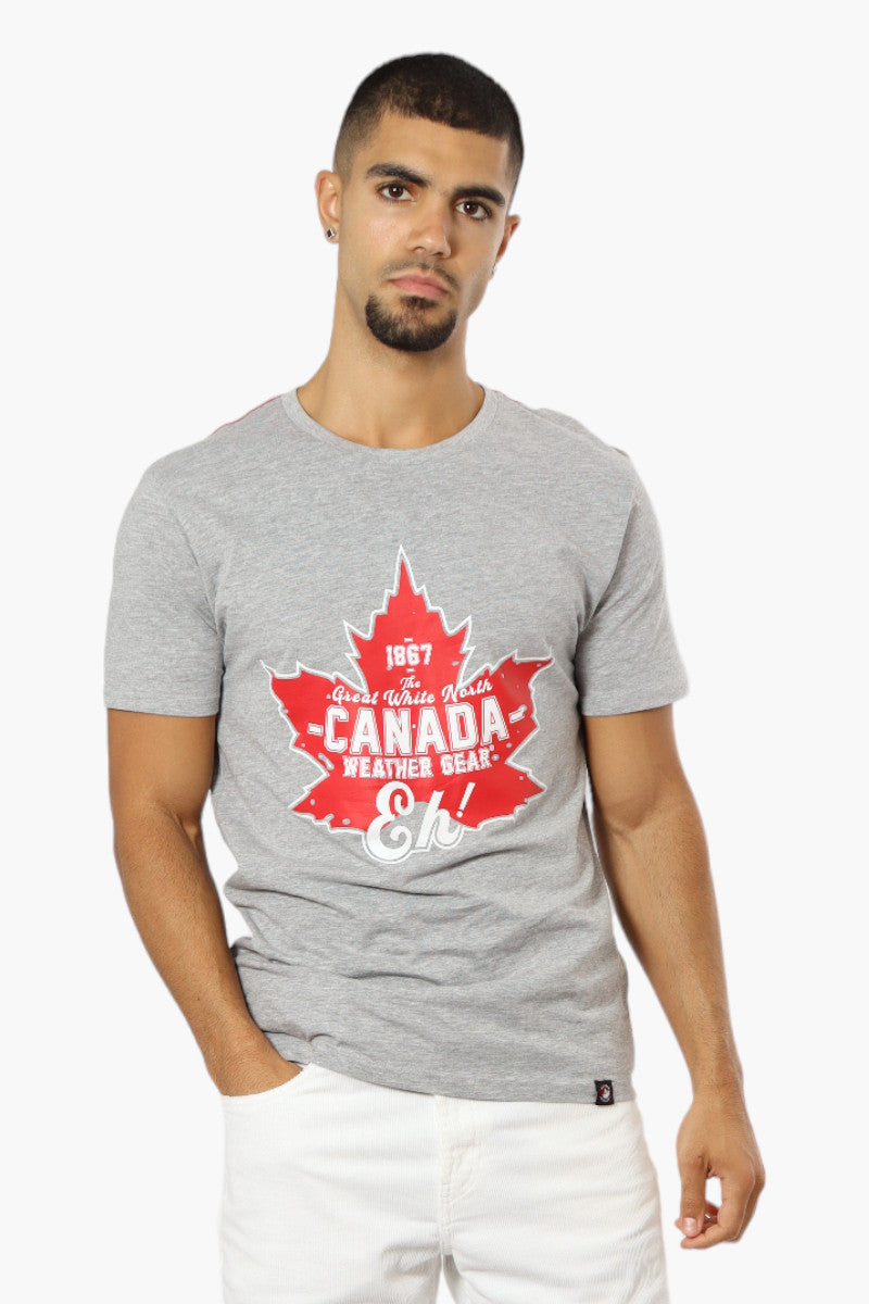 Canada Weather Gear Great White North Print Tee - Grey - Mens Tees & Tank Tops - International Clothiers