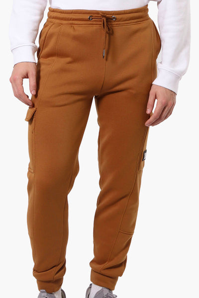 Super Triple Goose Tie Waist Cargo Joggers - Brown - Mens Joggers & Sweatpants - International Clothiers