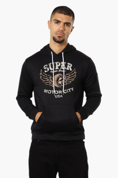 Super Triple Goose Motor City Print Hoodie - Black - Mens Hoodies & Sweatshirts - International Clothiers