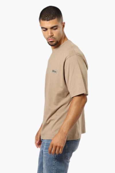 Essentials By Drill Clothing Solid Basic Crewneck Tee - Beige - Mens Tees & Tank Tops - International Clothiers